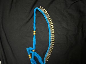 Blue Oxidised Necklace