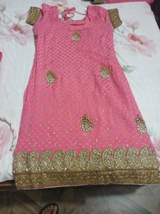 Beautiful Pink Embroidered Salwar suit