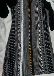AND Brand Black Printed Casual Regular Fit Dress
