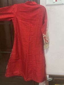 Red Embroidered Lehenga Choli
