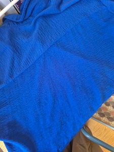 WESTSIDE Royal Blue crop shirt