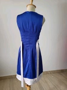 Chic Blue &amp; White Cocktail Dress