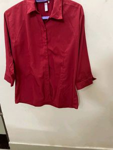 Mehroon Shirt For Office Wear Or Causal