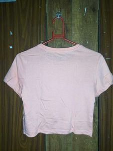 Pink Cropped T-Shirt