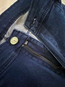 Flared Blue Denim Jeans