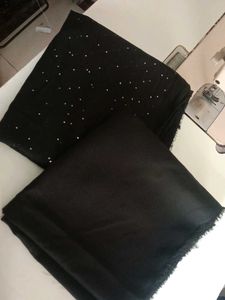 Elegant Black Sequin Scarf