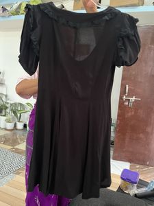 Chic Black Ruffle Dress