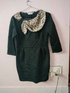 Elegant black Midi Dress