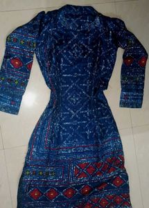 Elegant Blue Printed Kurta