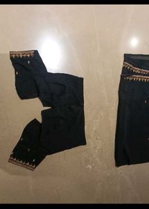 Black Embroidered Saree