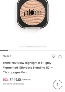 Plum Goodness Highlighter 121 Champagne Pearl