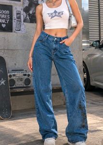 Y2K Wide Leg Denim Jeans