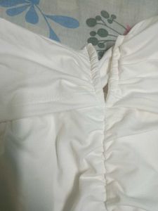White Off-Shoulder Ruffle Top