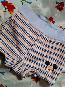 Mickey Mouse Striped Boxer Briefs