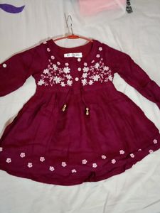 Frock dark purple.