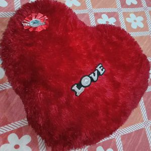 Heart Shaped "LOVE" Plush Cushion