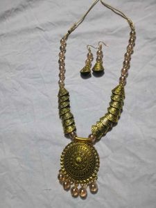Ethnic Necklace and Earring Set