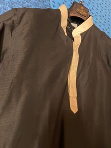 Men Black Kurta