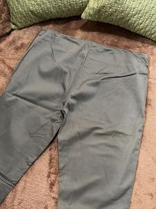 Formal Grey Straight Leg Pants