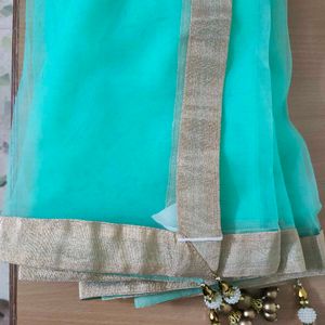Stunning Teal Ethnic Gown