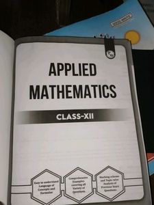 Applied Mathematics Class XII CBSE Sample Papers