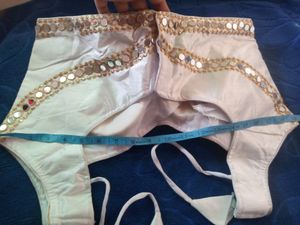 New  Mirrors Blouse ( Off-White) for Party wear