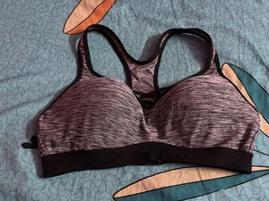 Gray Sports Bra