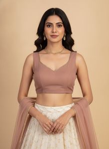 Elegant Rose Gold Sequin Crop Top