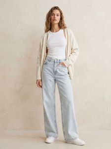 H&M Light Wash Wide Leg Jeans