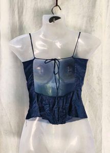 Chic Blue Camisole Top