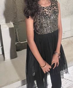 Elegant Black Sequined Lehenga Choli Set