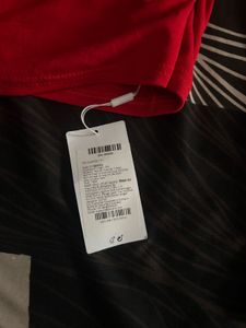 Red Long Sleeve Crop Top