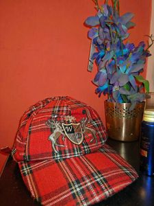 Woodland Red Plaid Baseball Cap