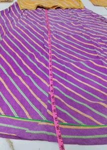 Vibrant Striped  rajputi suit