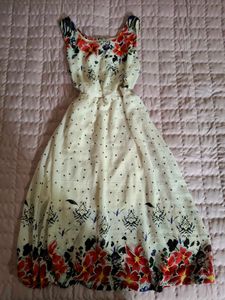Boho Floral Print Midi Dress