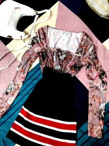 top and pencil short skirt combo offer