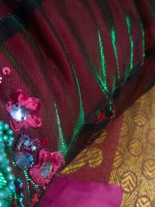Beautiful Red &amp; Green Gown
