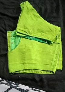 Perrot Green Half Sleeves Blouse
