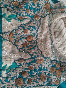 Teal Anarkali Dress