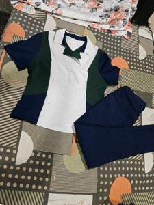 Colorblock Top & Pants Set