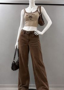 Brown Wide leg Jean