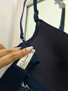 Clovia Padded Non-Wired Bralette in Dark