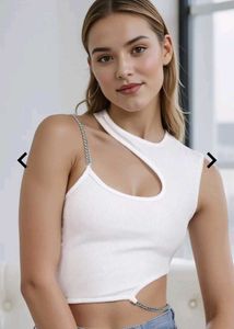 Chic Cutout Crop Tank Top