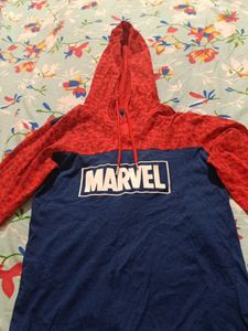 Boys Marvel Hoodie T-shirt