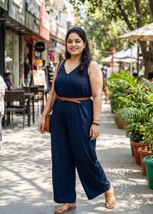 Stylish Navy Blue Jumpsuit