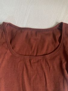 combo of two Brown and beige Long Sleeve Bodysuit