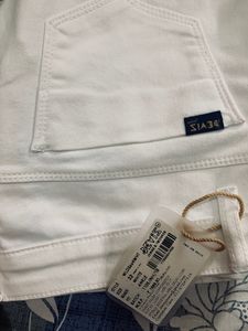 Devis White Ankle Length Jeans