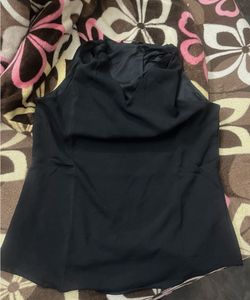 Sleeveless Black Top