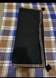 Neerus Embroidery Black Anarkali Kurta Set Size XL