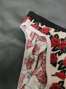 Floral Rose Print Briefs